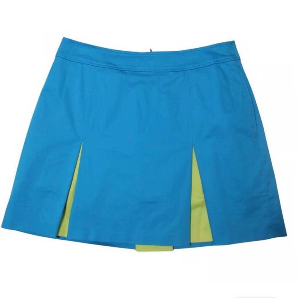 Burberry Golf RARE Turquoise Blue Cotton Mini Sports Skort -‎ US Size 6